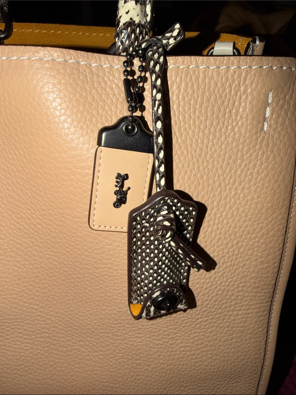 Coach Rogue with Snake-Print Handles - Picture 11 of 11